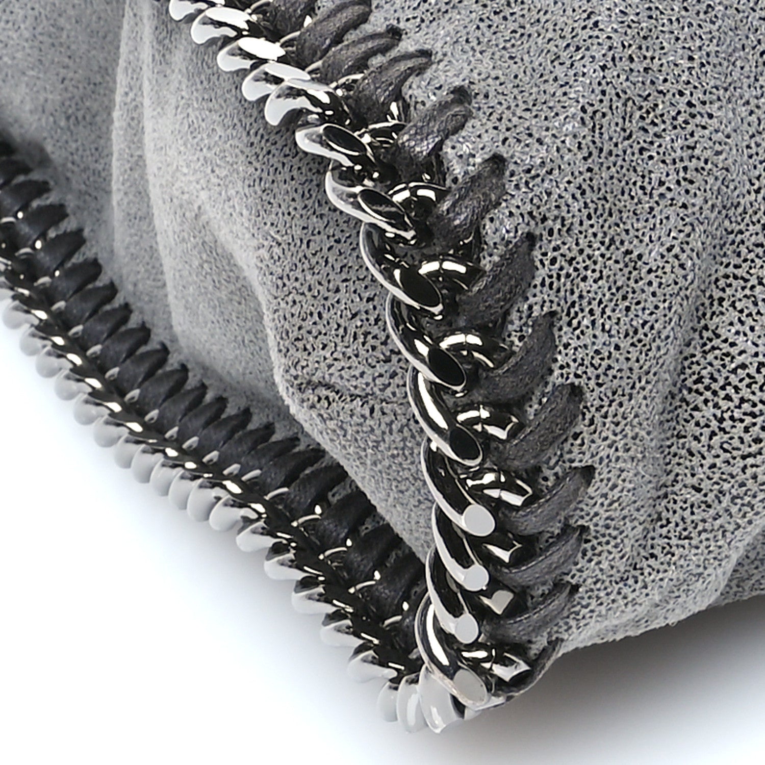 Stella McCartney Shaggy Deer Falabella Fold Over Tote Light Grey 9 of 10