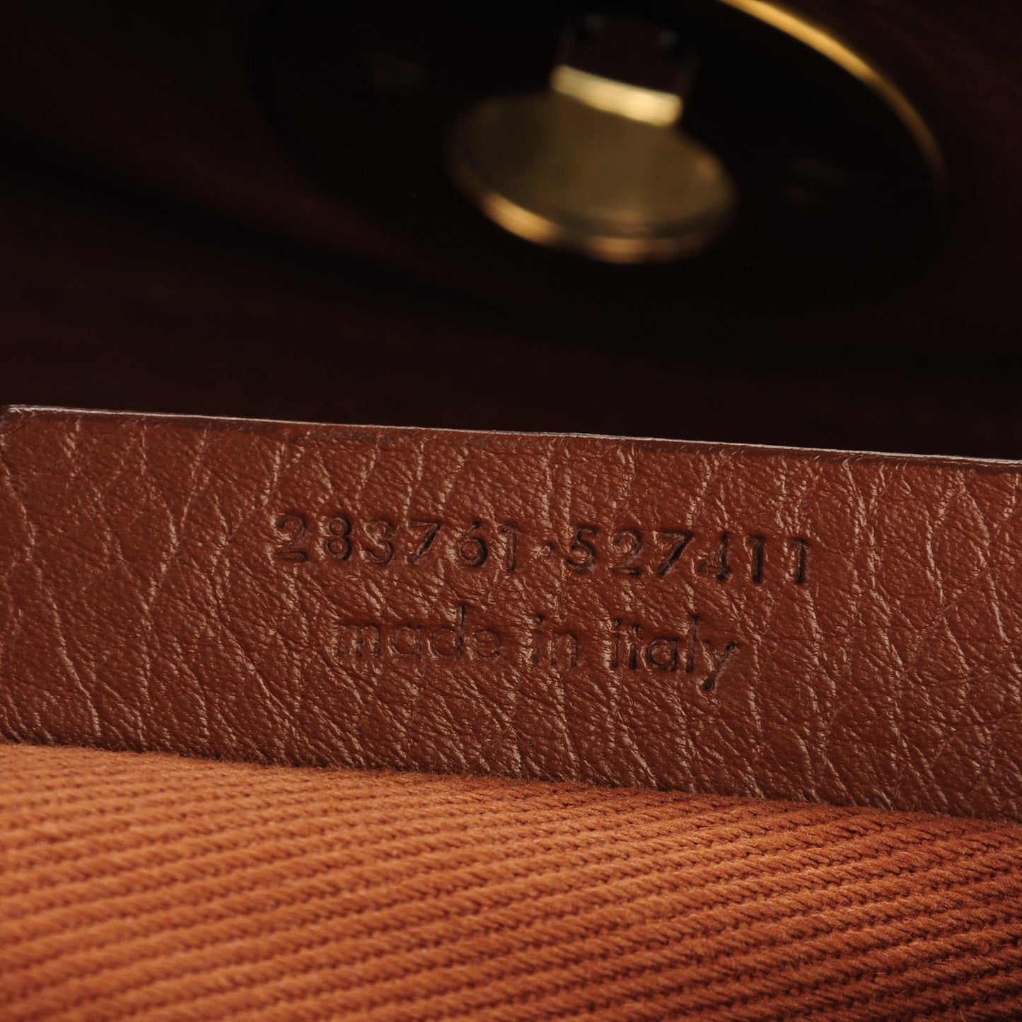 Calfskin Canvas Small Muse Two Cognac