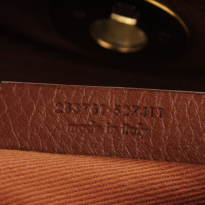 Saint Laurent Calfskin Canvas Small Muse Two Cognac 8 of 8