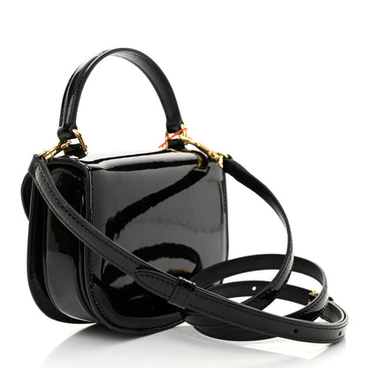 Celine Patent Calfskin Triomphe Mini Besace Clea Black 3 of 11
