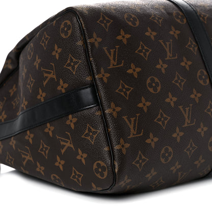 Louis Vuitton Monogram Macassar Keepall Bandouliere 45 8 of 15