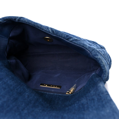 Chanel Denim Quilted Medium Chanel 19 Flap Blue 6 of 10