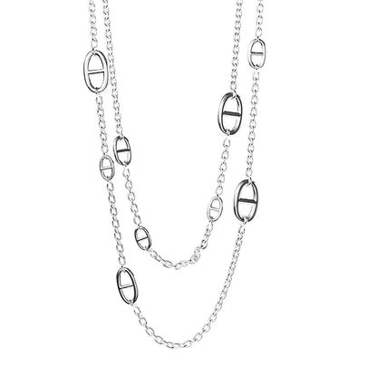Hermes Sterling Silver Farandole Necklace 120 1 of 6