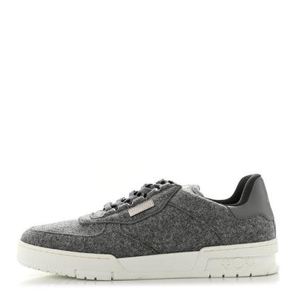 Louis Vuitton Wool Mens LV Trainer Sneakers 8 Grey 1 of 7