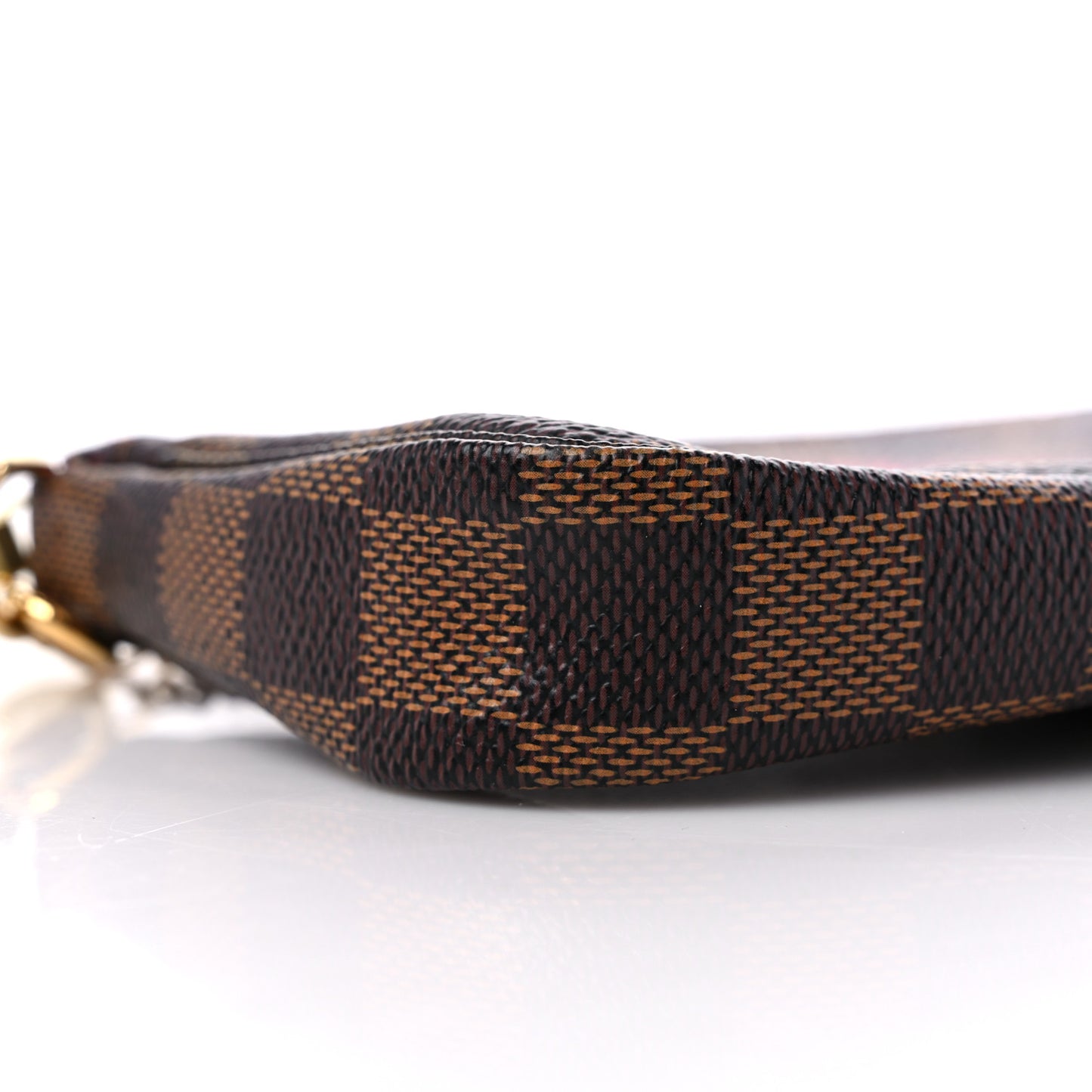Damier Ebene Complice Trunks and Bags Mini Pochette Accessories Red