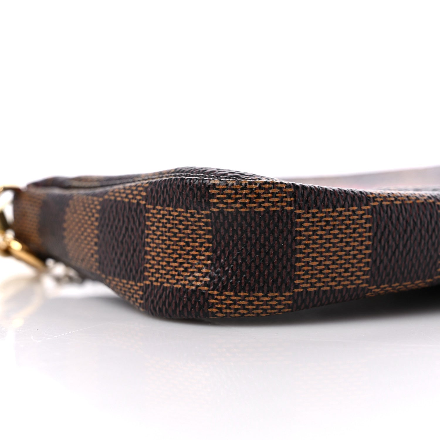 Louis Vuitton Damier Ebene Complice Trunks and Bags Mini Pochette Accessories Red 8 of 9