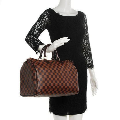 Louis Vuitton Damier Ebene Speedy 35 2 of 9