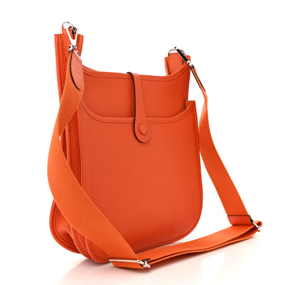Hermes Taurillon Clemence Evelyne III PM Feu 4 of 27