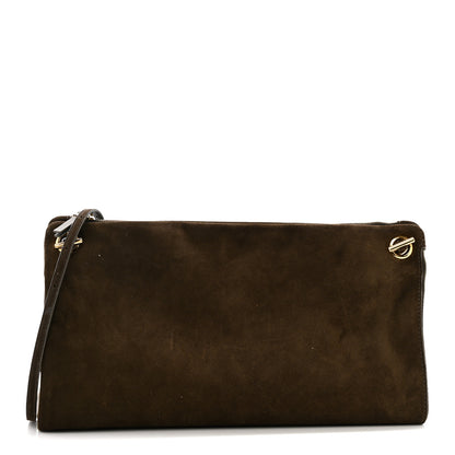 The Row Suede Calfskin Party Time 7 Bag Dark Olive 1 of 11
