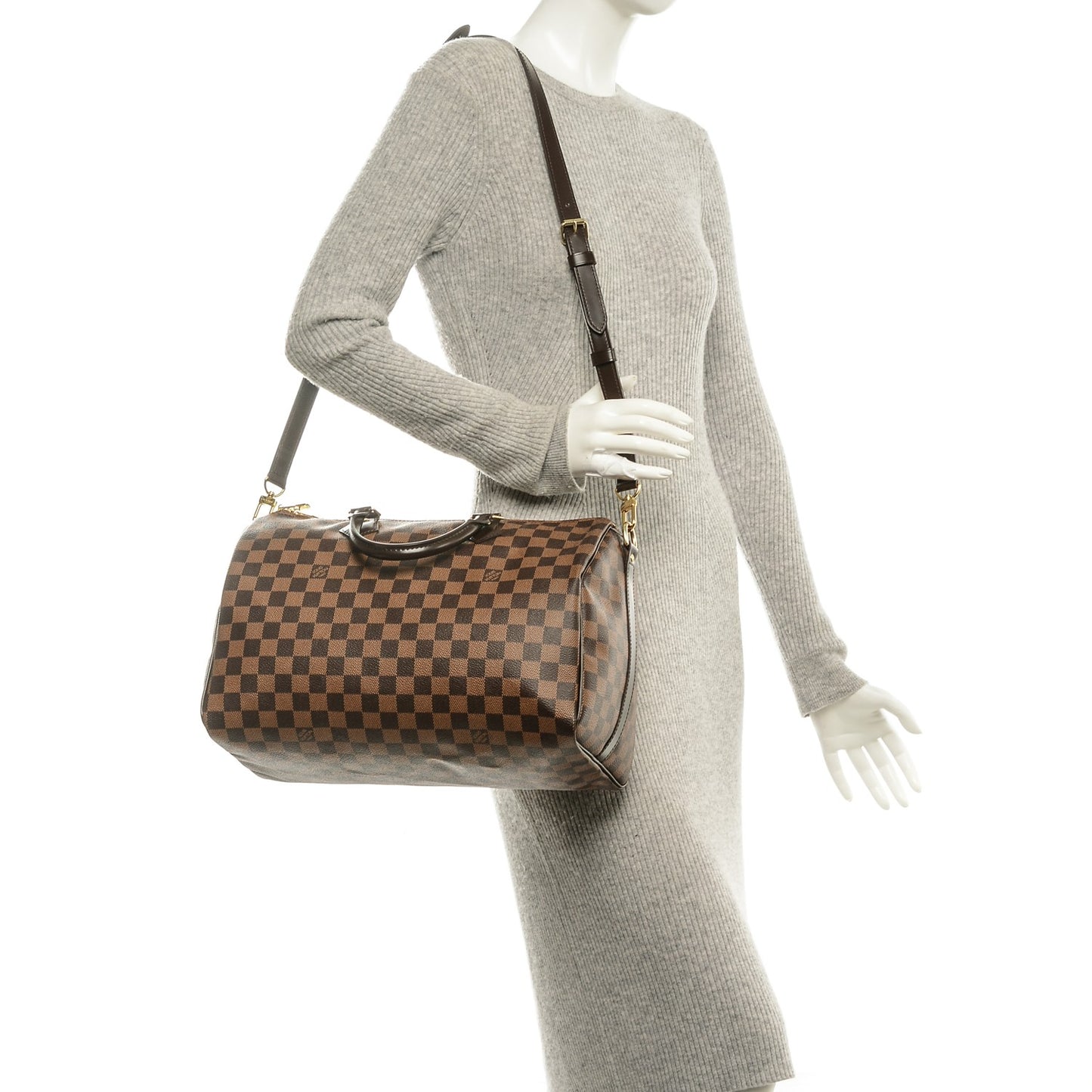 Damier Ebene Speedy Bandouliere 35