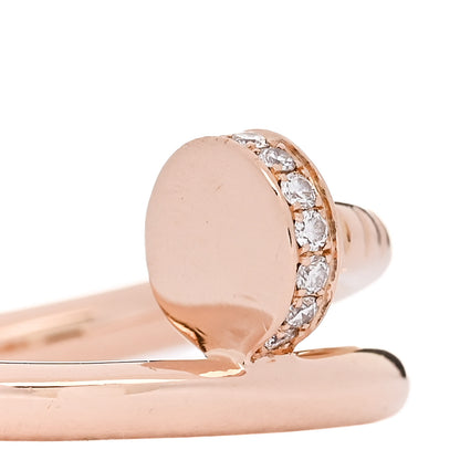 Cartier 18K Pink Gold Diamond Juste Un Clou Ring 52 6 4 of 6