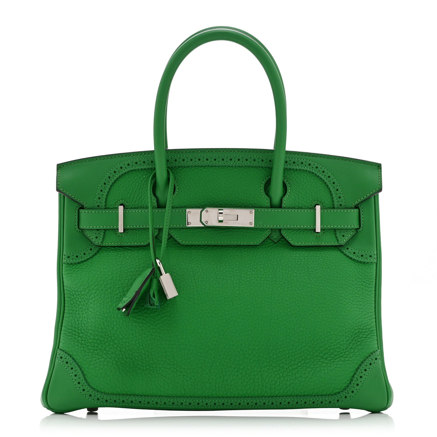 Hermes Togo Swift Ghillies Birkin 30 Bambou 1 of 13