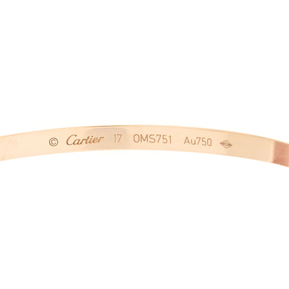 Cartier 18K Yellow Gold Small LOVE Bracelet 17 4 of 5