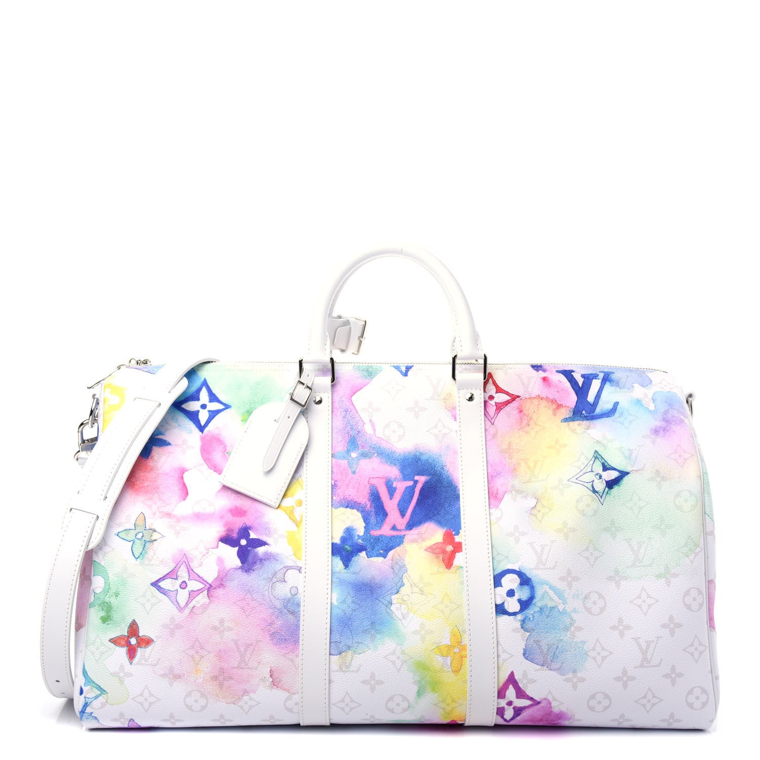 Louis Vuitton Monogram Watercolor Keepall Bandouliere 50 Multicolor 1 of 8