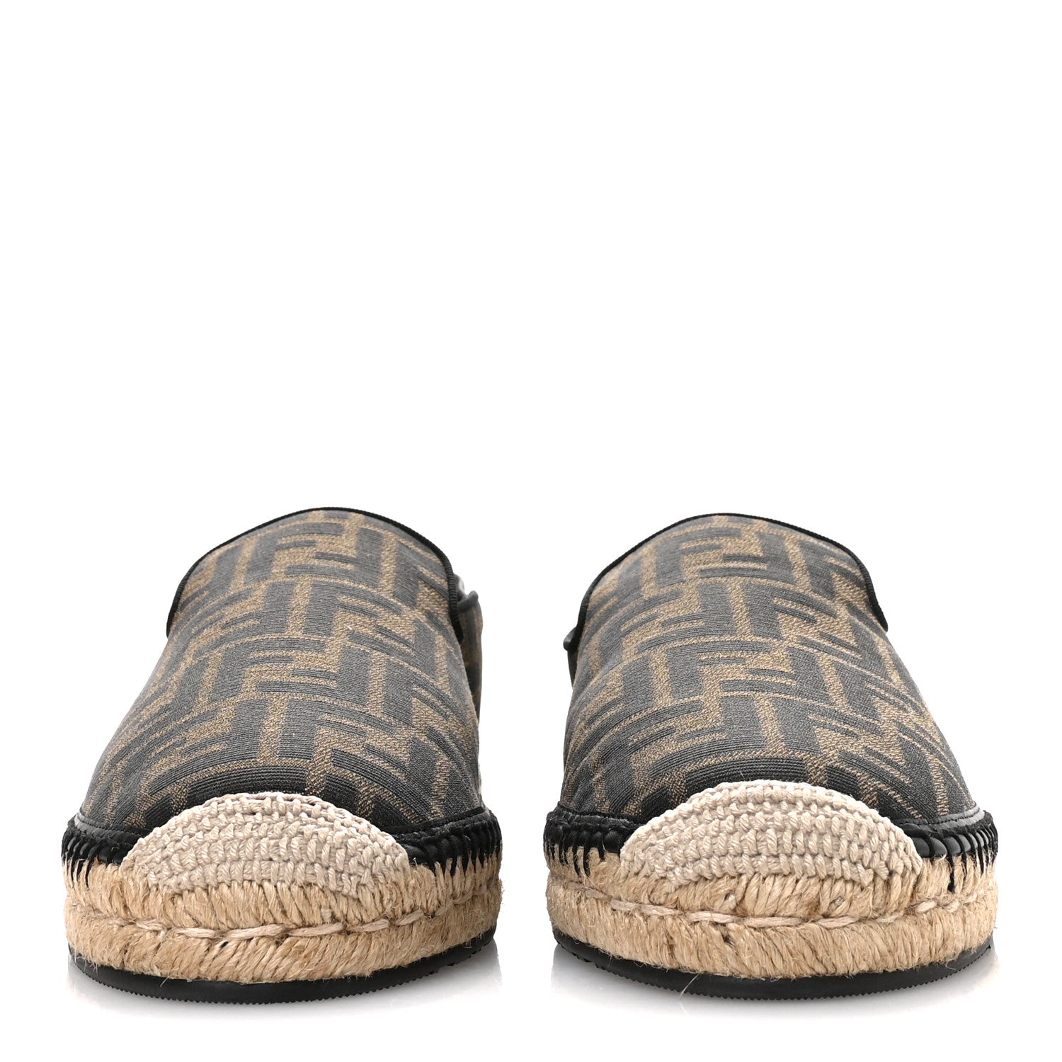Fendi Zucca FF Mens Espadrilles 10 Maya Black 1781741 – FASHIONPHILE