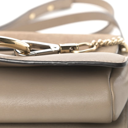 Chloe Suede Calfskin Small Faye Shoulder Bag Motty Grey 11 of 15