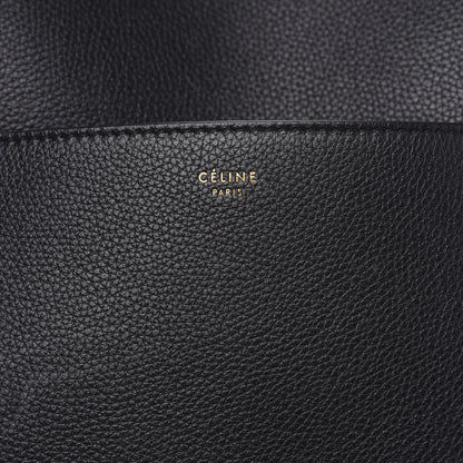 Celine Soft Grained Calfskin Sangle Bucket Bag Black 6 of 10