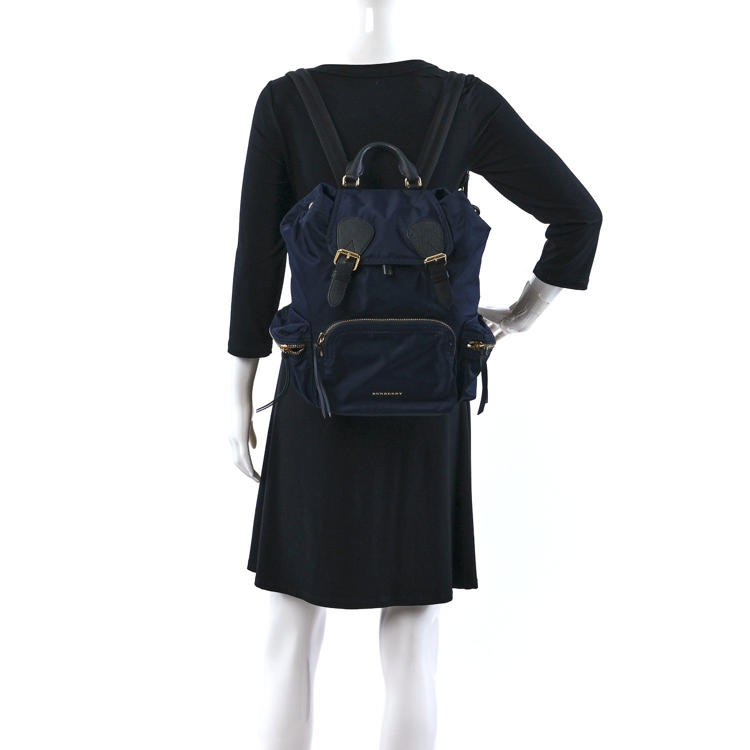 Burberry Nylon Medium Rucksack Backpack Ink Blue 2 of 12