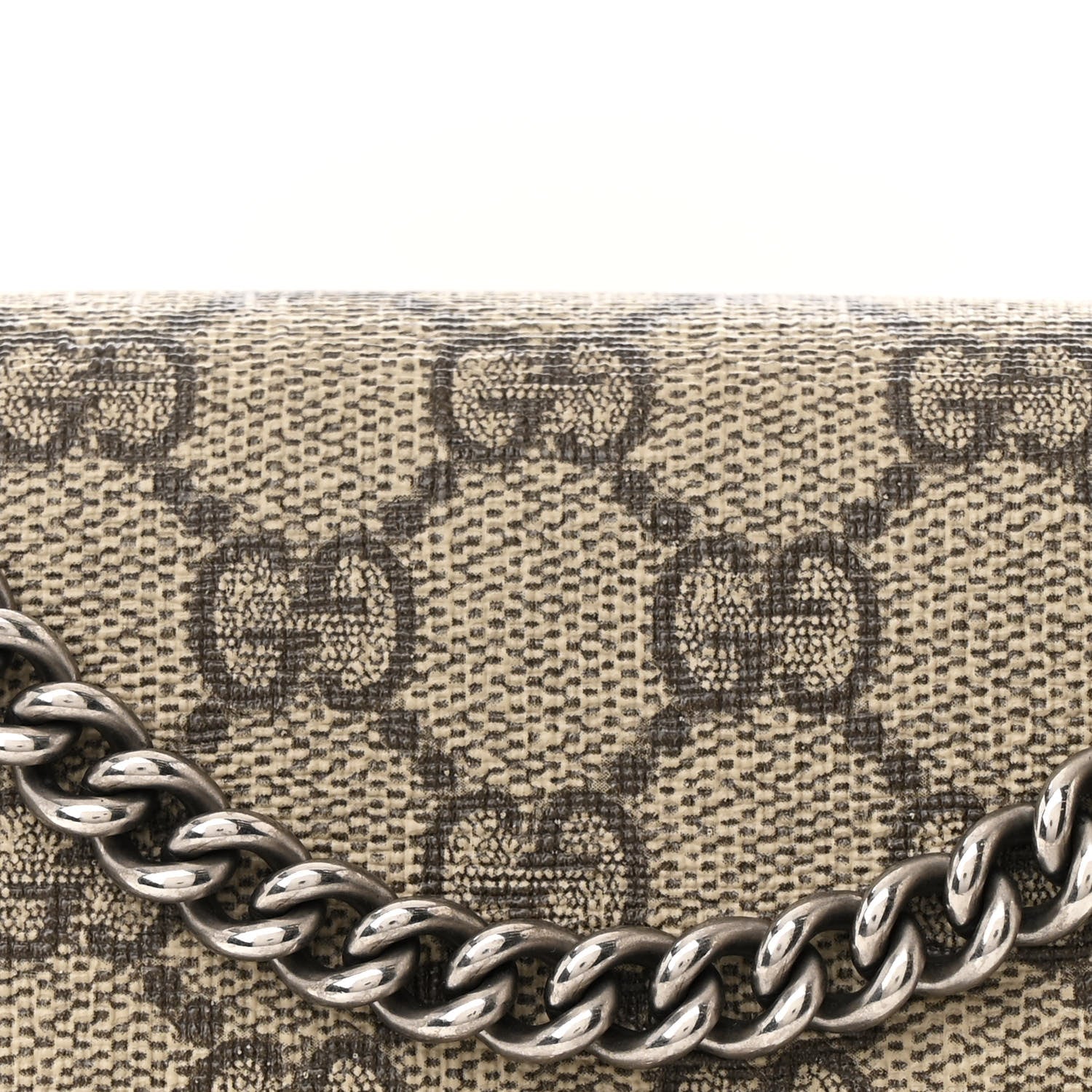 Gucci GG Supreme Monogram Mini Dionysus Chain Wallet Beige Taupe 10 of 13