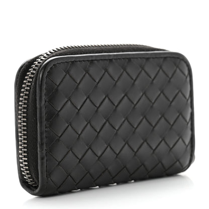 Bottega Veneta Nappa Intrecciato Zip Around Coin Purse Ebano 3 of 8