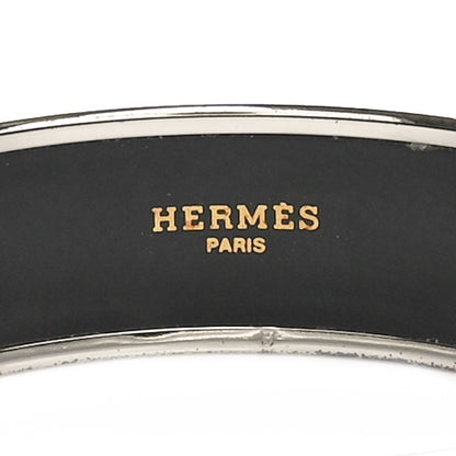 Hermes Enamel Printed Wide Tenues Et Couvertures Bracelet 70 7 of 9