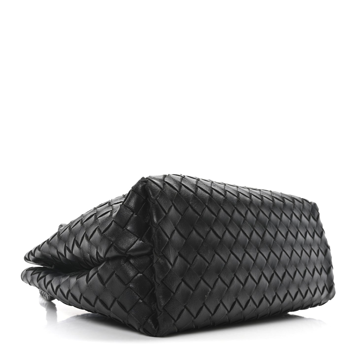 Nappa Intrecciato Medium Andiamo Shoulder Bag Black