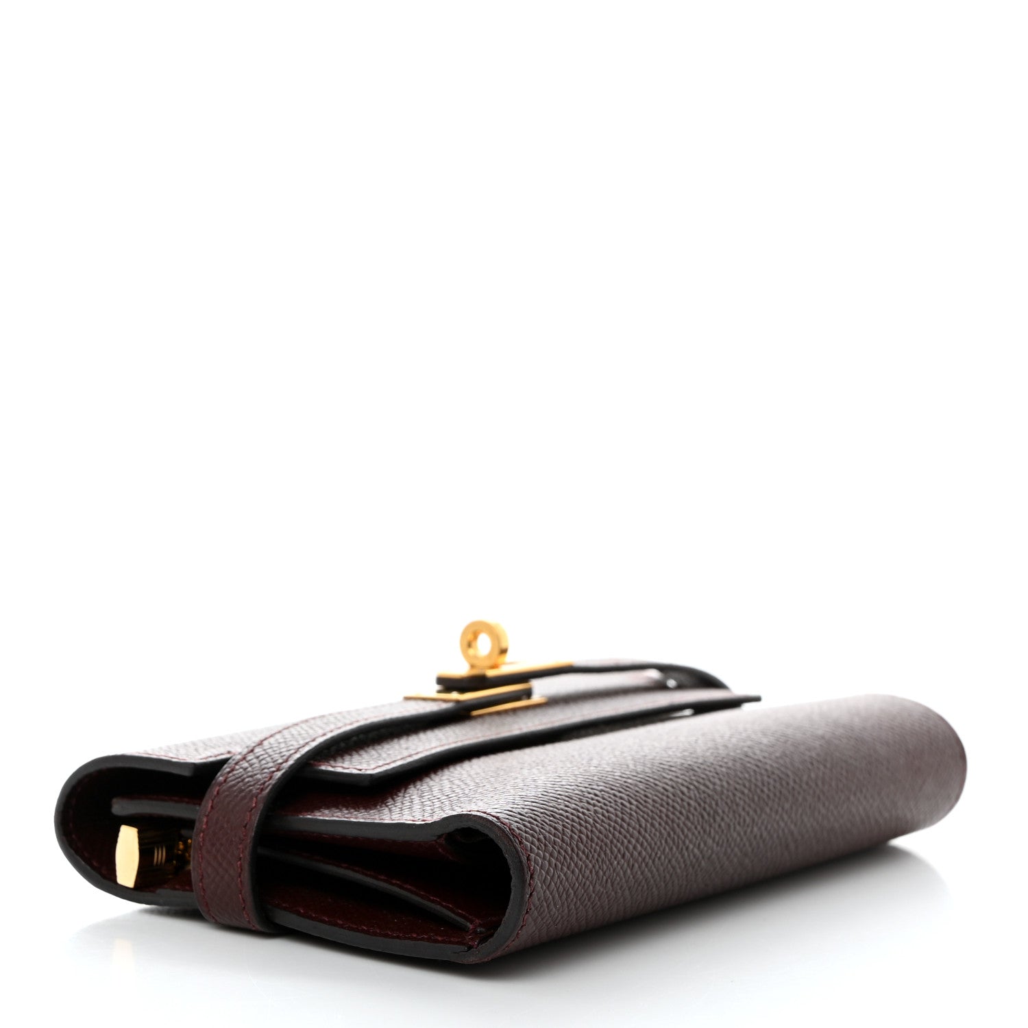 Hermes Epsom Medium Kelly Wallet Bordeaux 4 of 8