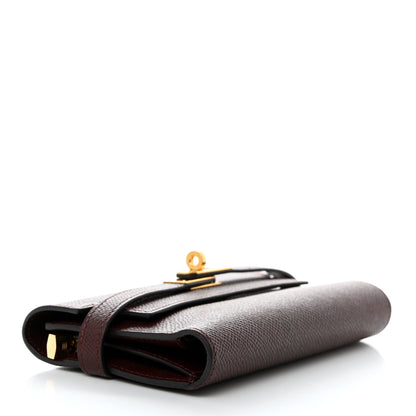 Hermes Epsom Medium Kelly Wallet Bordeaux 4 of 8