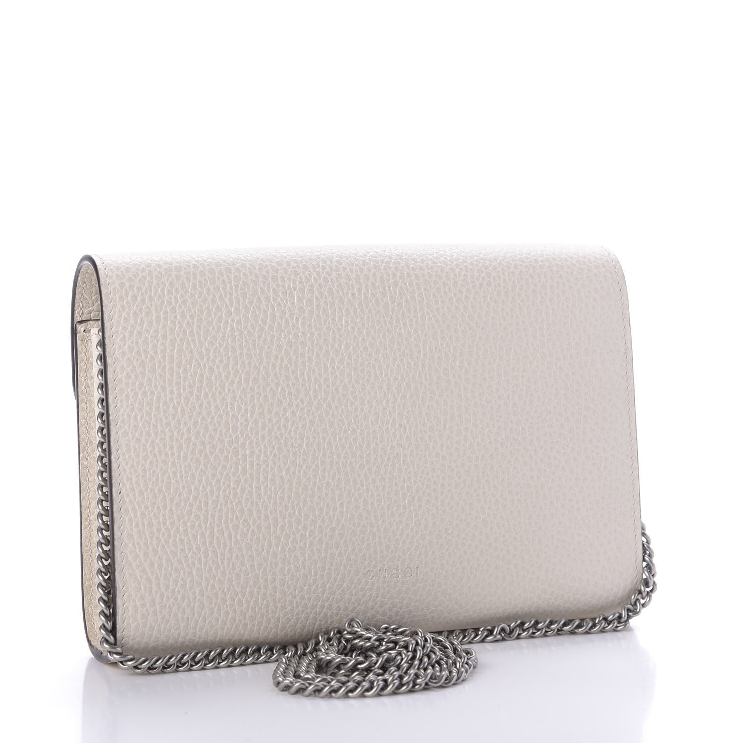 Gucci Dollar Calfskin Mini Dionysus Chain Wallet Mystic White 3 of 9
