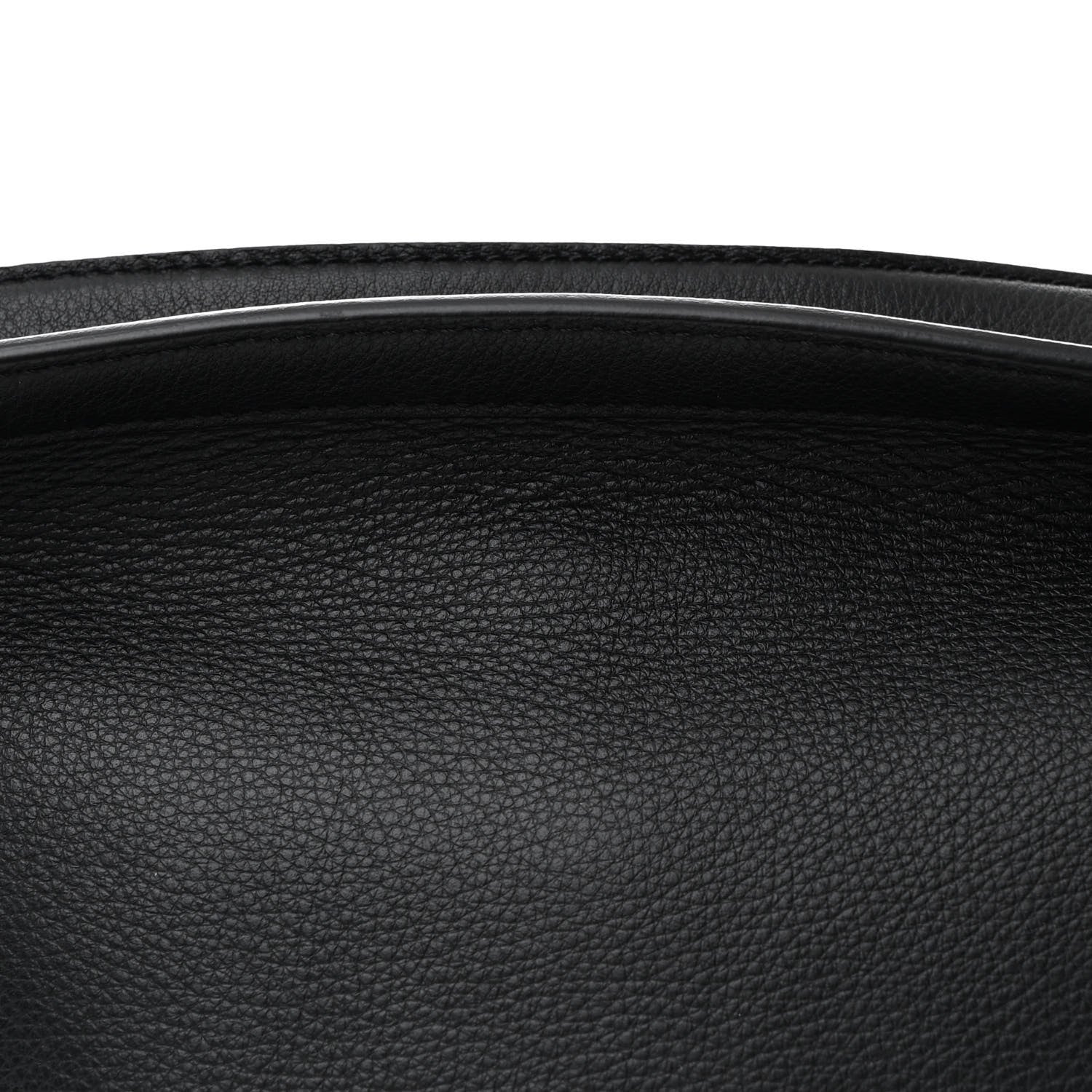 The Row Smooth Calfskin Small Slouchy Banana Bag Black 8 of 10