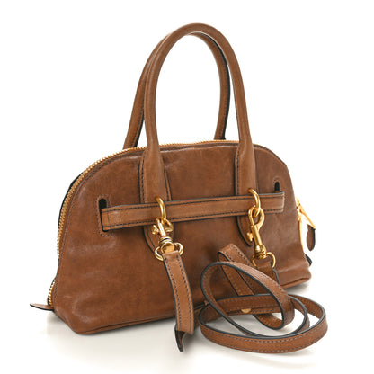 Miu Miu Nappa Aviator Small Aventure Bag Rovere 2 of 9