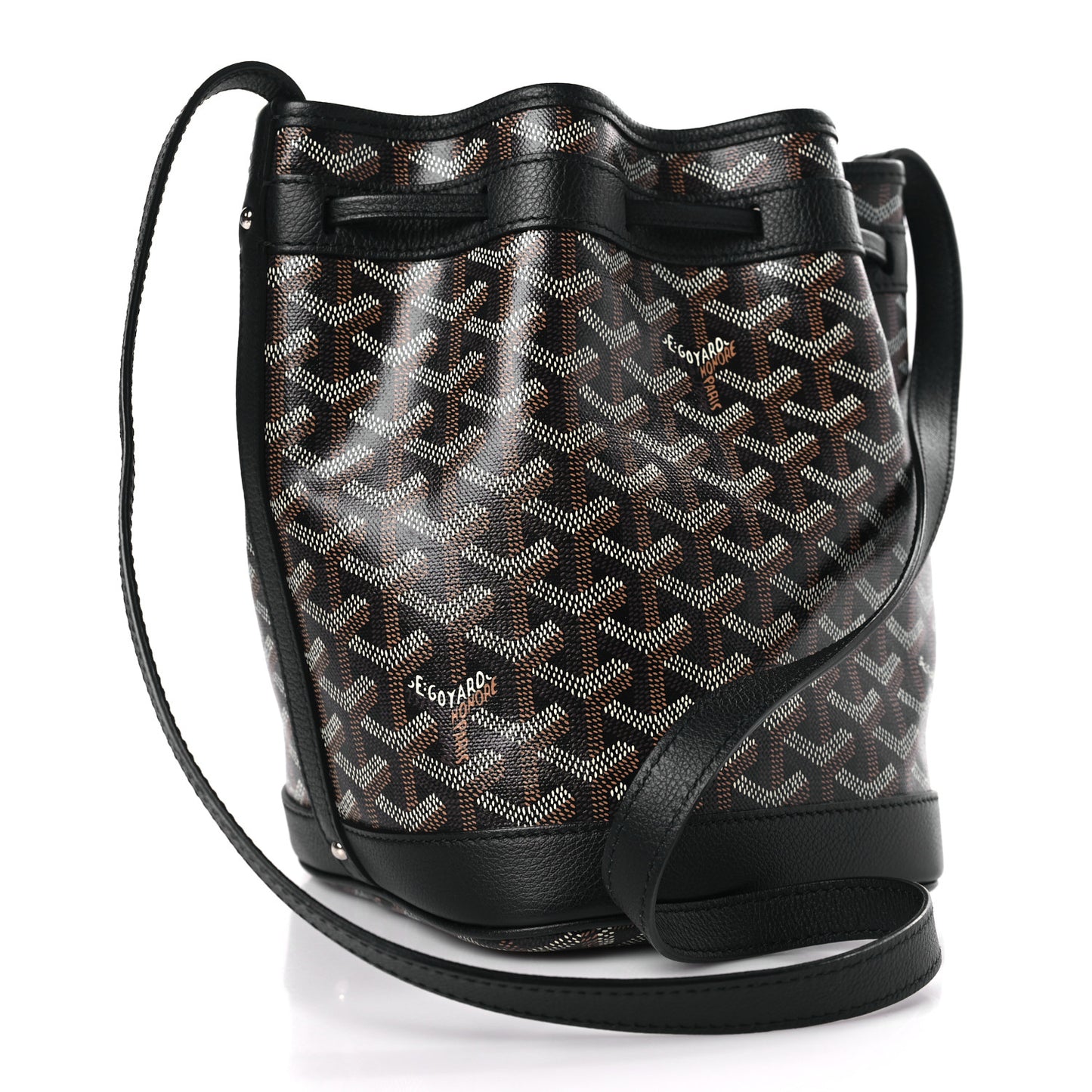 Goyardine Petit Flot Bucket Bag PM Black