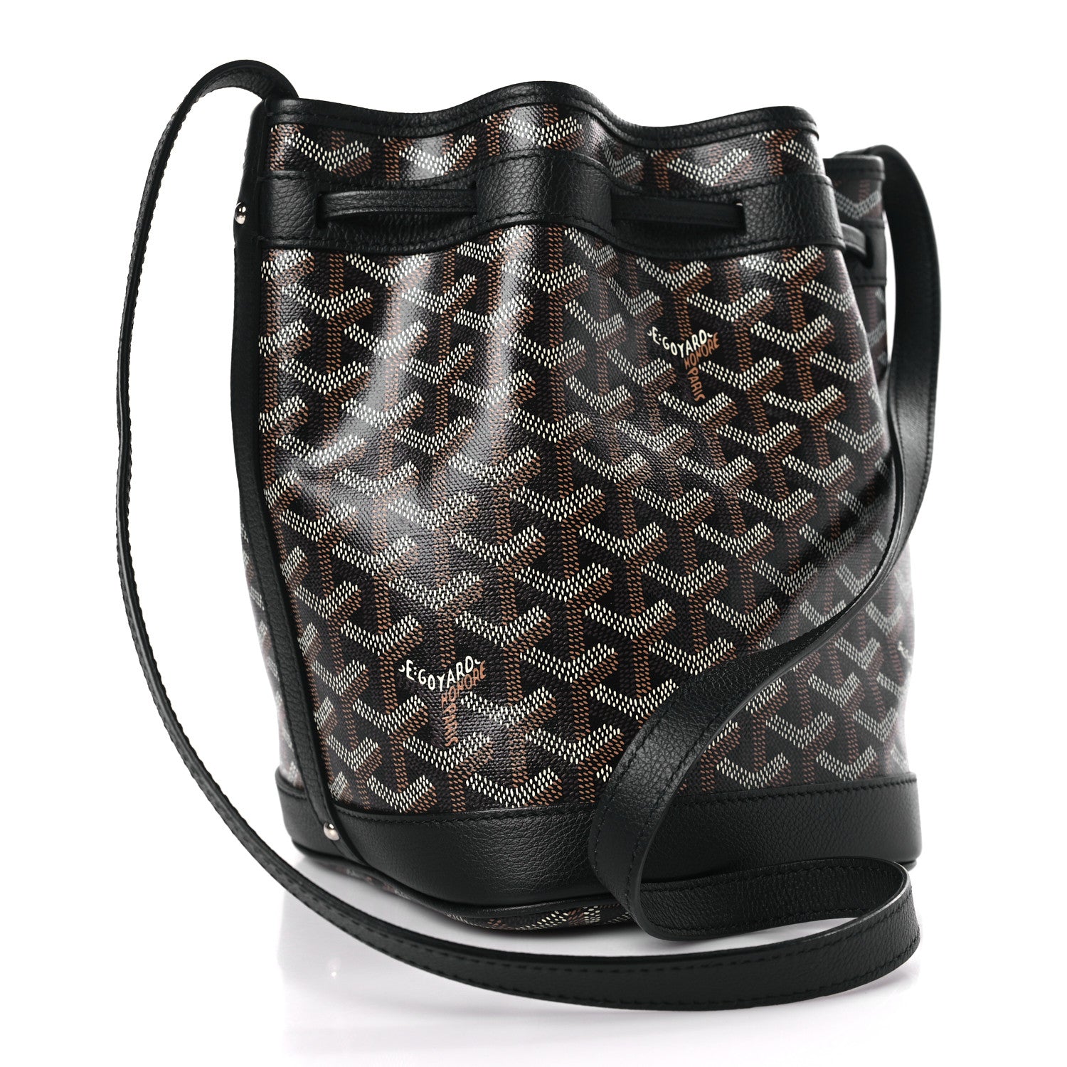 Goyard Goyardine Petit Flot Bucket Bag PM Black 3 of 8