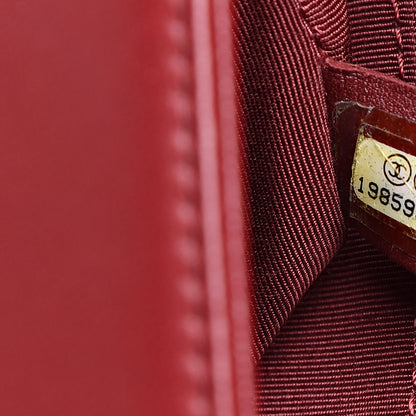 Chanel Lambskin Quilted New Medium Boy Flap Dark Red 7 of 12