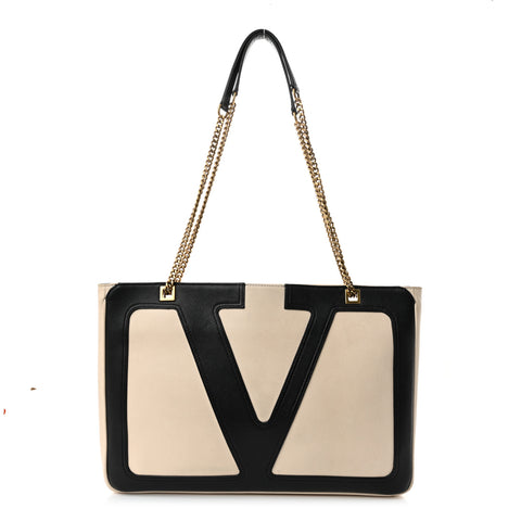 Nappa Medium Viva Superstar Shopping Tote Butter Black