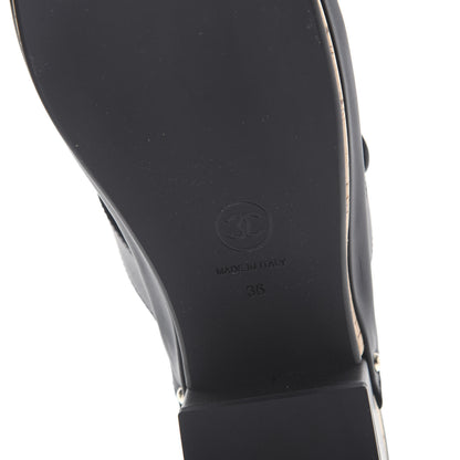 Chanel Calfskin CC Turn Lock Clogs 36 Black 6 of 9