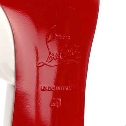 Christian Louboutin Patent Me Dolly 100 Sandals 40 White 6 of 7