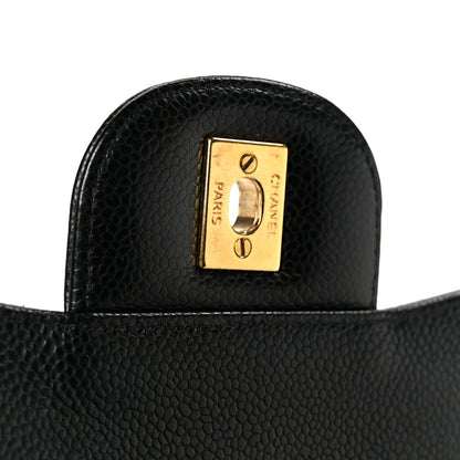 Chanel Caviar Quilted Jumbo Double Flap Black 7 of 11