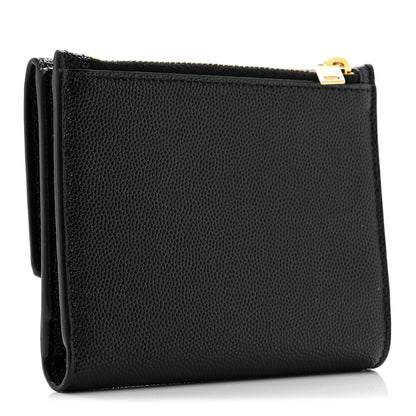 Saint Laurent Grain De Poudre Monogram Bi-Fold Wallet Black 3 of 11