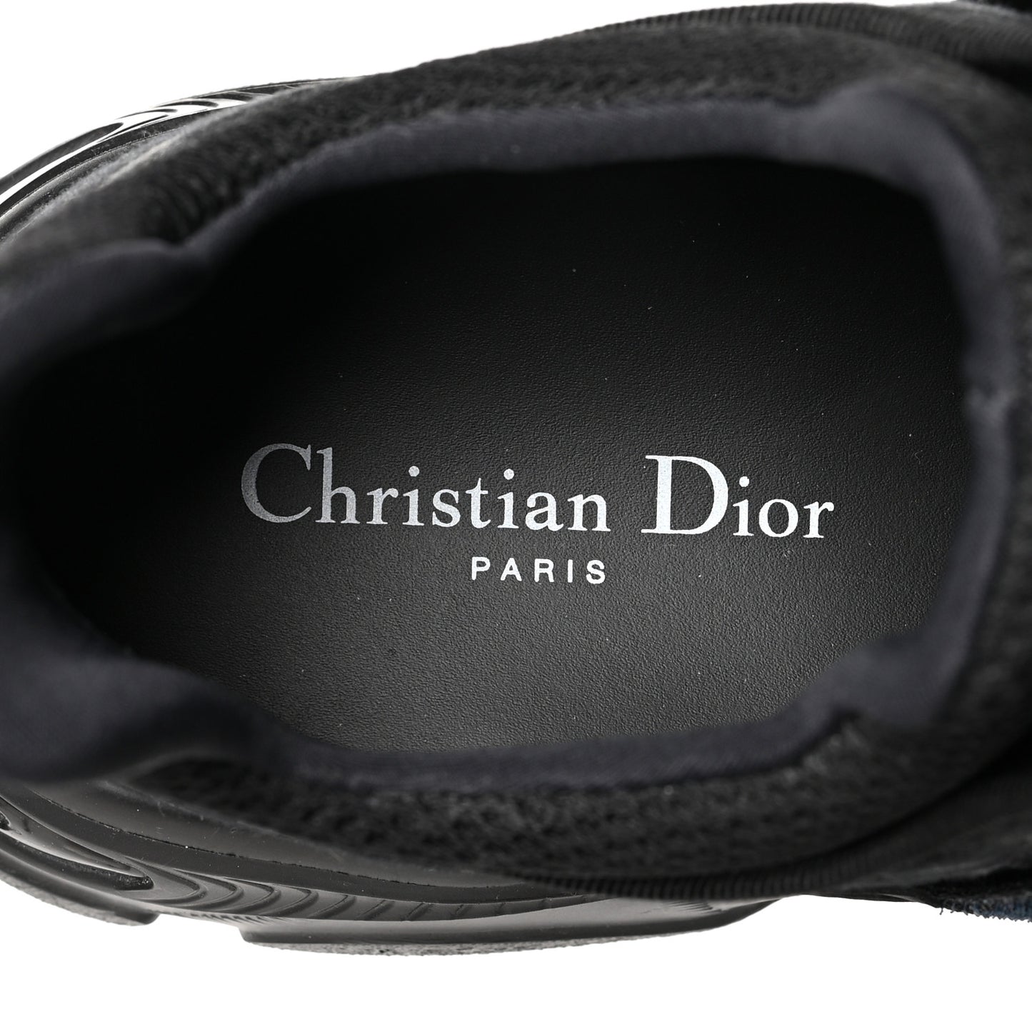 Shiny Oblique Technical Fabric Nylon Womens D-Wander Sneakers 40 Black