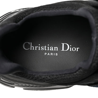 Christian Dior Shiny Oblique Technical Fabric Nylon Womens D-Wander Sneakers 40 Black 7 of 9