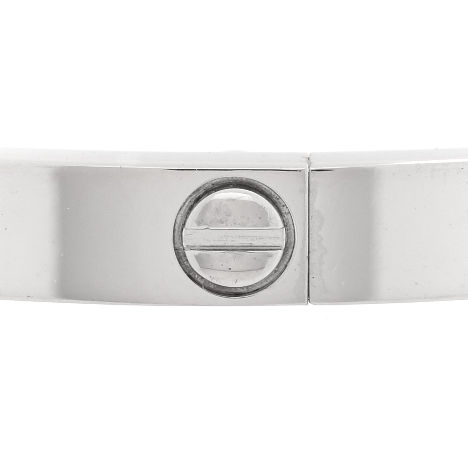 Cartier 18K White Gold 6 Diamond Small LOVE Bracelet 16 5 of 7