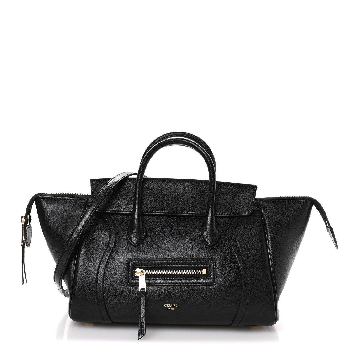 CELINEバッグ Celine Supple Calfskin Mini Victoire Bag Black 1551209 – FASHIONPHILE