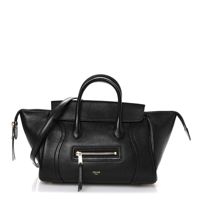 Celine Supple Shiny Lambskin Little New Luggage Black 1 of 10