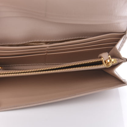 Prada Vitello Move Continental Flap Travel Wallet Cammeo 5 of 10