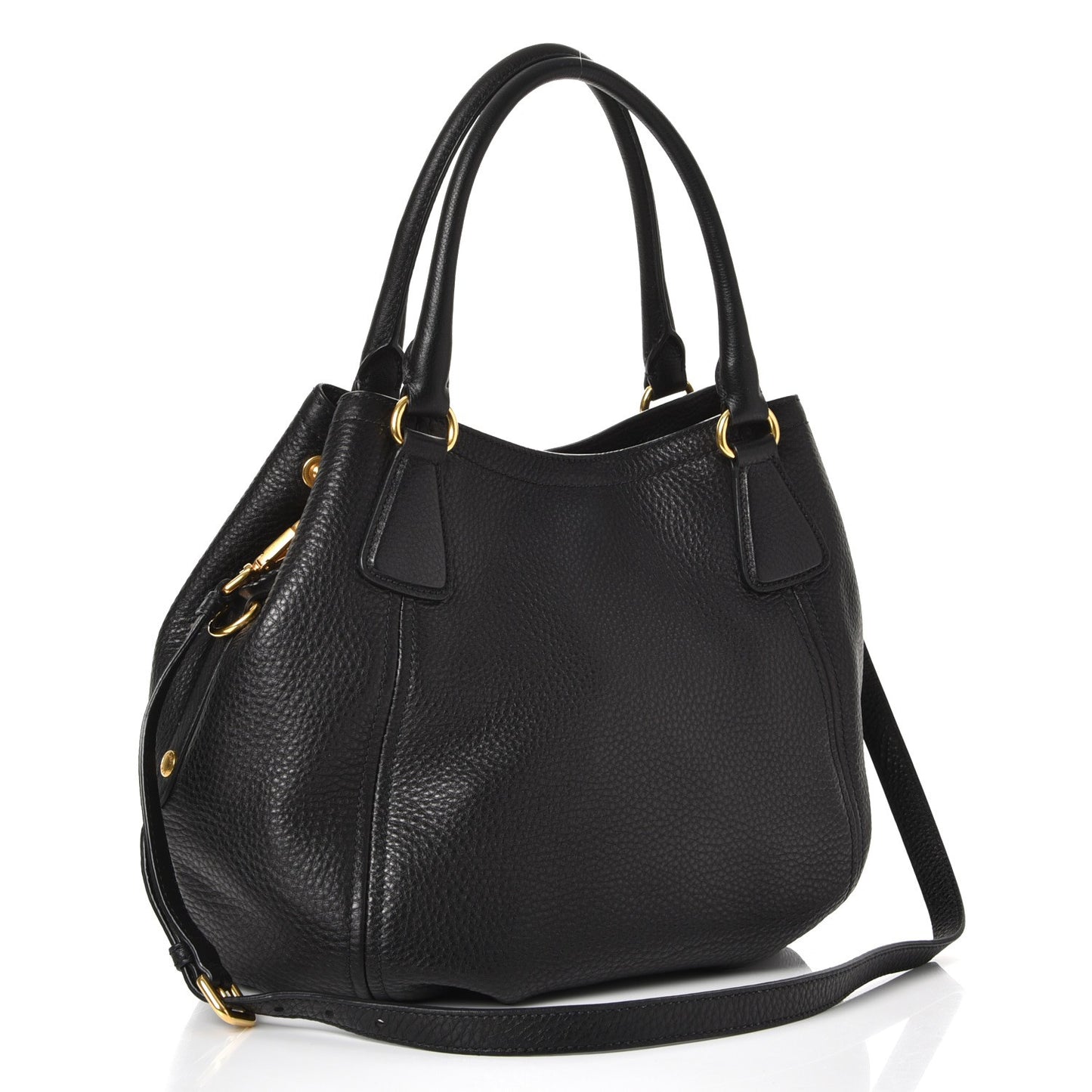 Vitello Daino Tote Nero Black