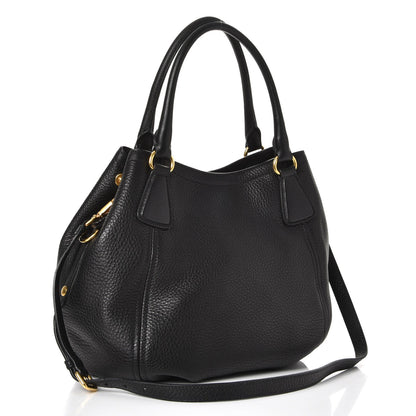 Prada Vitello Daino Tote Nero Black 4 of 10