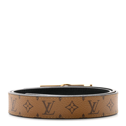 Louis Vuitton Monogram 25mm Dauphine Reversible Belt 85 34 Black 2 of 5
