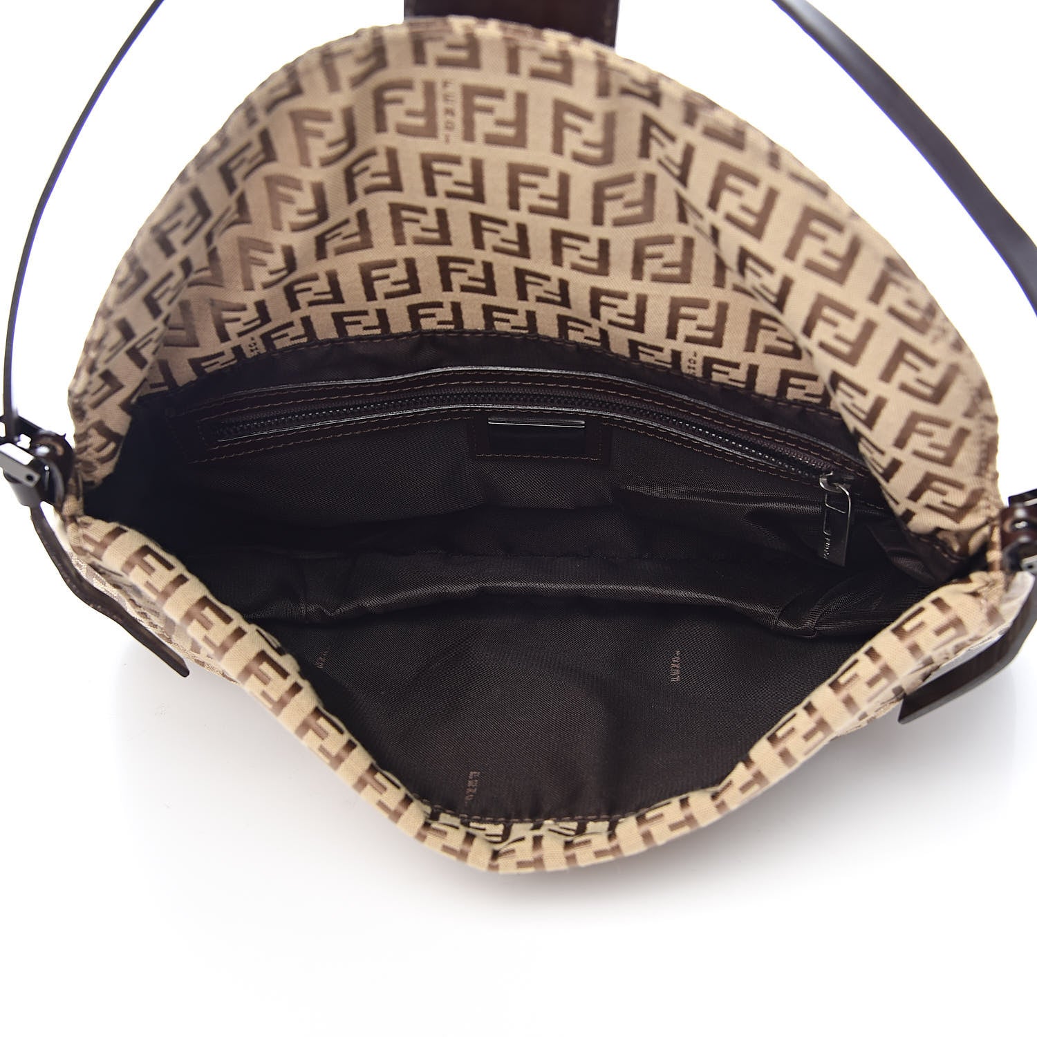 Fendi Zucchino Baguette Dark Brown 5 of 10