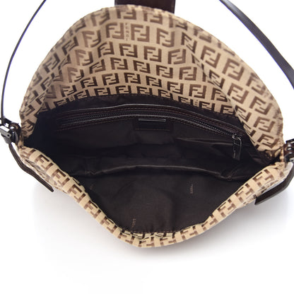 Fendi Zucchino Baguette Dark Brown 5 of 10